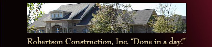 About Robertson Construction Roofing Repair and Exterior Construction Services