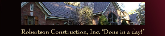 Robertson Construction Roofing Repair and Exterior Construction Services